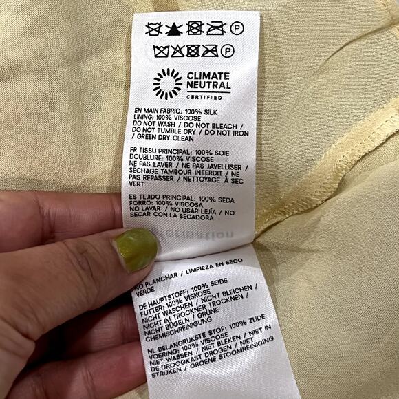 NWT NEW Reformation Anaiis Silk Dress - Picture 8 of 9